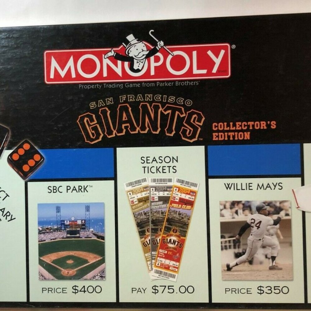 2003 San Francisco Giants Monopoly Game